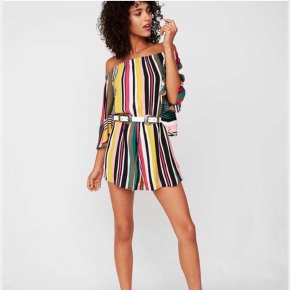 Express striped romper